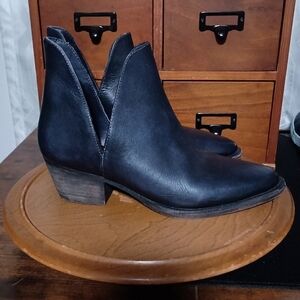 Free People Women's Black Leather Ankle Boots_36